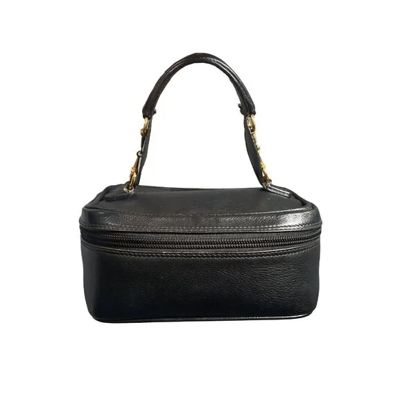 Gucci GG Horsebit Mini Bag Vanity Cosmetic Pouch Case Leather Black - Picture 2 of 8